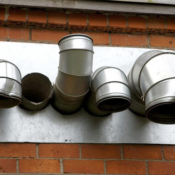 a stainless steel vent